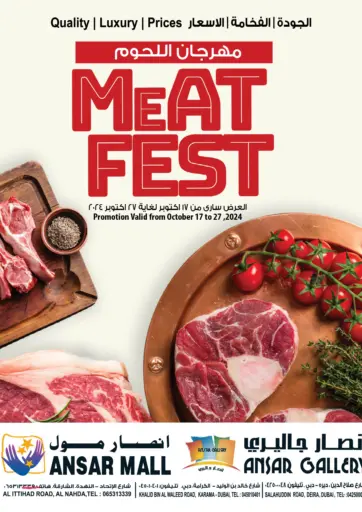 Meat fest من أنصار مول الشارقة / عجمان الإمارات